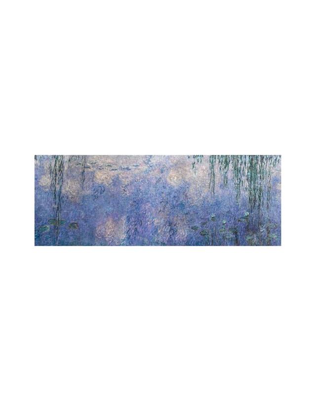 아이에스컴퍼니 [모네]명화 파노라마 캔버스 액자_5:1_아침 버드나무(200x40cm) 착용컷