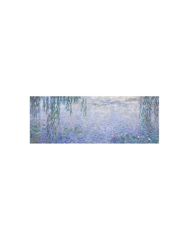 아이에스컴퍼니 [모네]명화 파노라마 캔버스 액자_5:1_버드나무 맑은아침(150x30cm) 착용컷