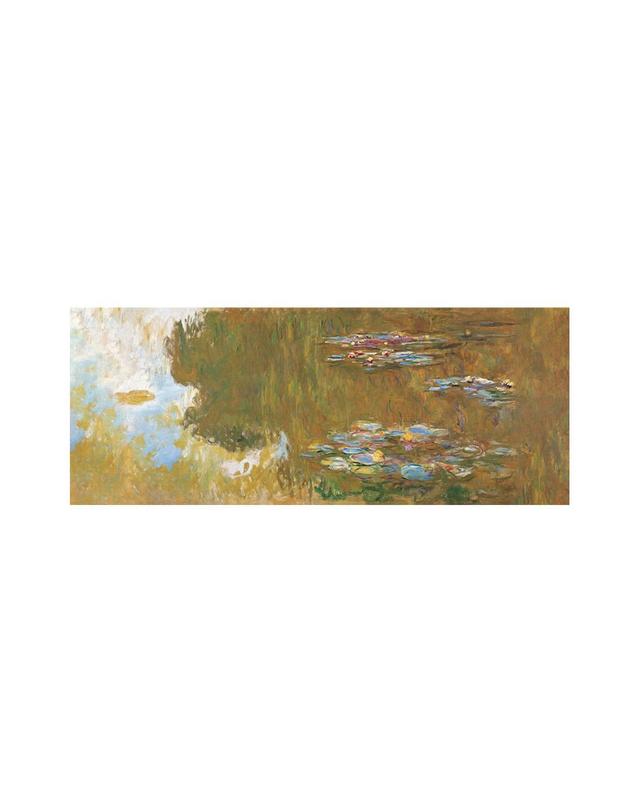 아이에스컴퍼니 [모네]명화 파노라마 캔버스 액자_4:1_수련연못(200x50cm) 착용컷