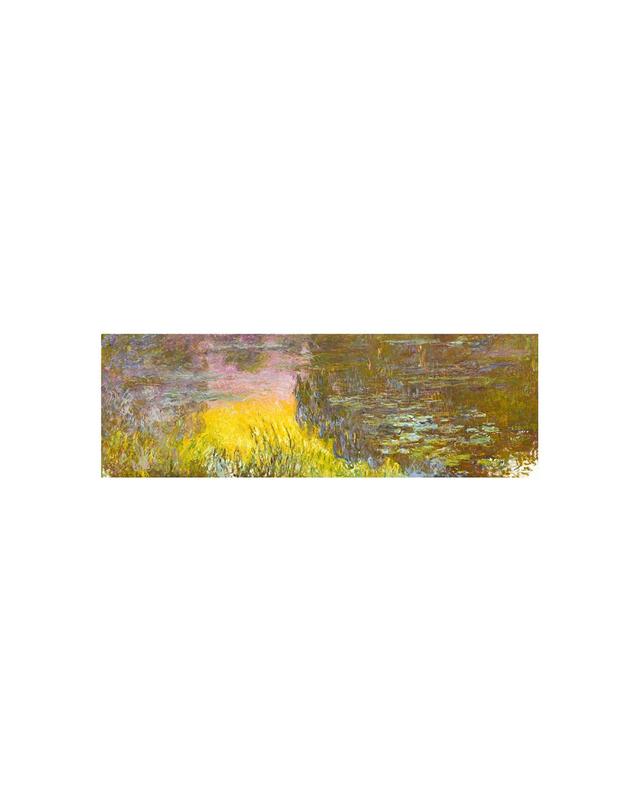 아이에스컴퍼니 [모네]명화 파노라마 캔버스 액자_3:1_수련석양(150x50cm) 착용컷