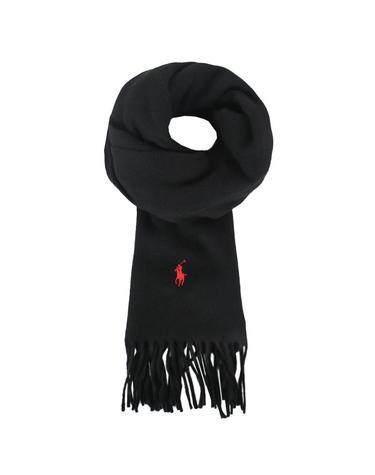폴로랄프로렌 26FW 리사이클 울 머플러 블랙 PC0476 001