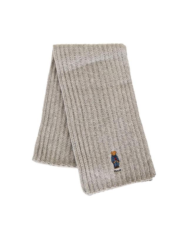 폴로 랄프로렌 폴로랄프로렌 26FW 데님 베어 울 머플러 그레이 455931877 004 착용컷