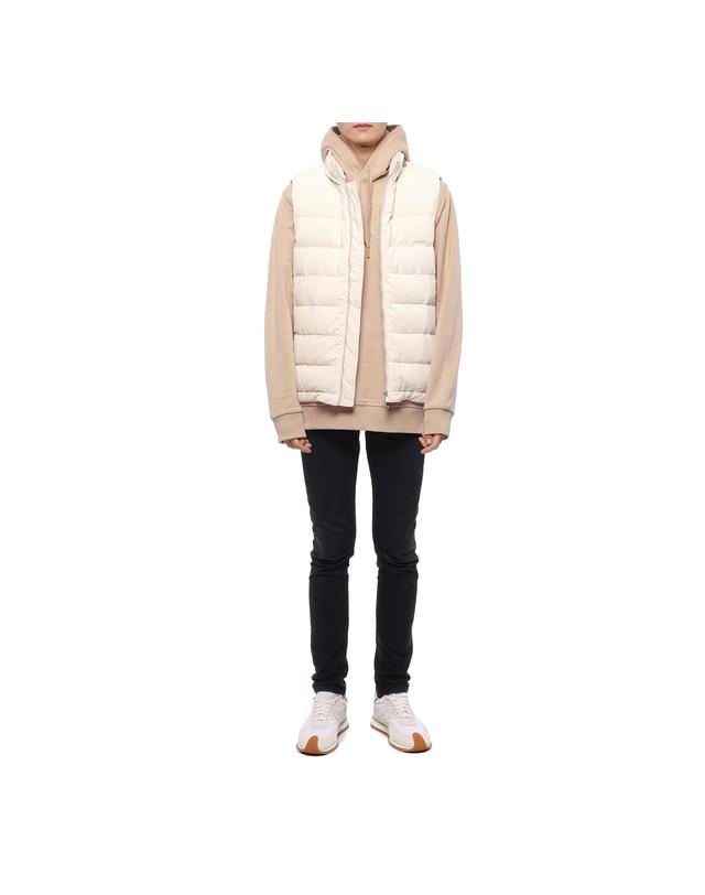 브루넬로 쿠치넬리 23FW 남성 소프트 코듀로이 패딩 조끼 (ML4631714 CNP50 23F) 착용컷