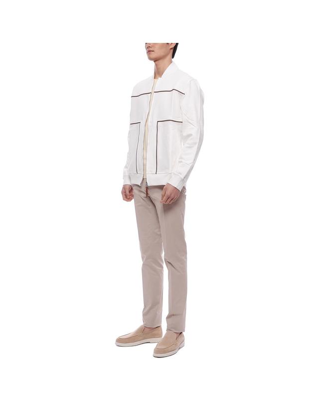 브루넬로 쿠치넬리 25SS 남성 프렌치 테리 집업 재킷 (MW8639084G C7220 25S) 착용컷