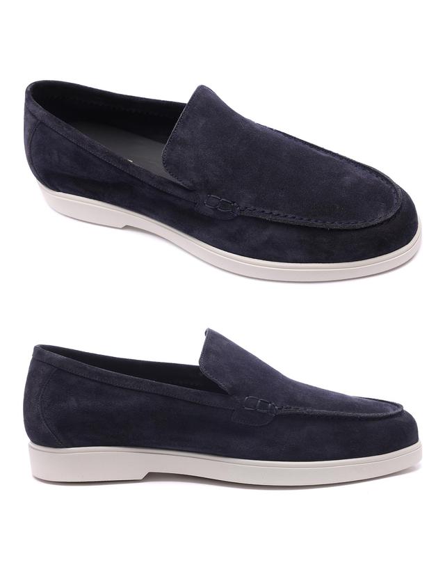 무어레르 24SS 남성 CEZANNE P5 스웨이드 로퍼 (CEZANNE P5 BLEU 24S) 착용컷