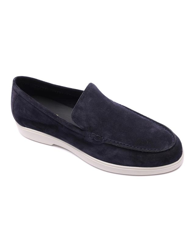 무어레르 24SS 남성 CEZANNE P5 스웨이드 로퍼 (CEZANNE P5 BLEU 24S) 착용컷