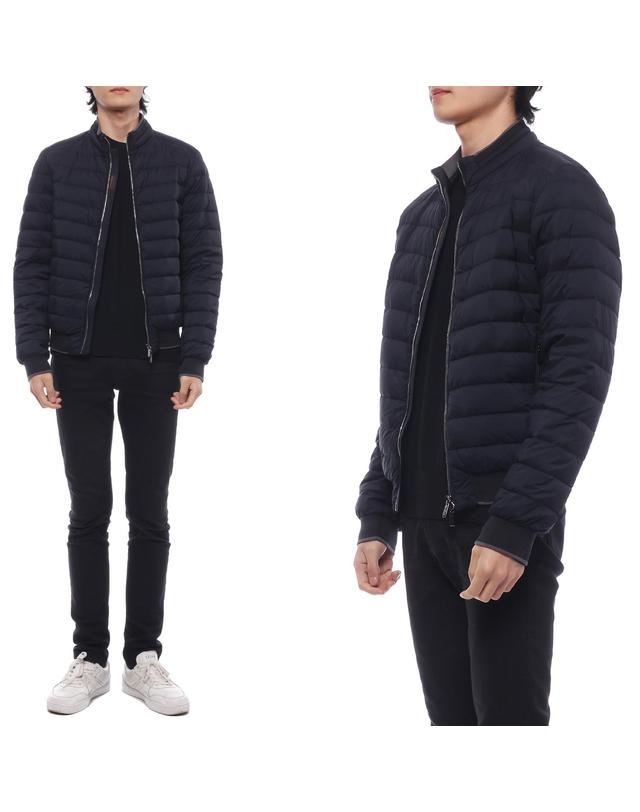 무어레르 24SS 남성 STRAUSS S3 경량 패딩 (STRAUSS S3 DARK BLU 24S) 착용컷