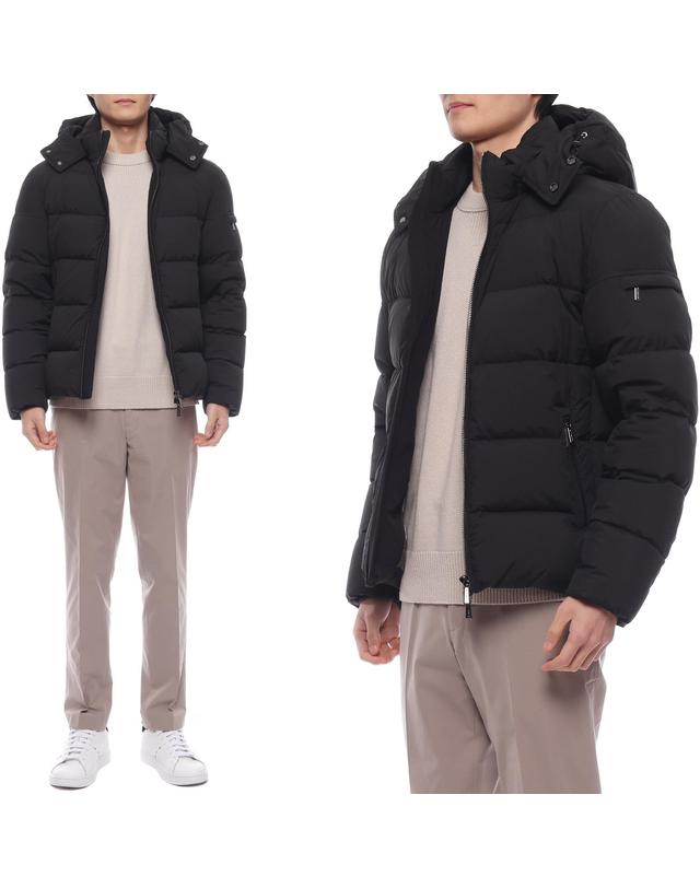 무어레르 24FW 남성 BRETT SKT 다운 패딩 (BRETT SKT NERO 24F) 착용컷