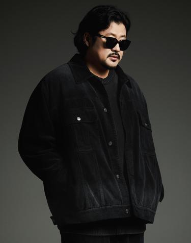 [빅사이즈]잉크셰이드 워시드 코듀로이 자켓