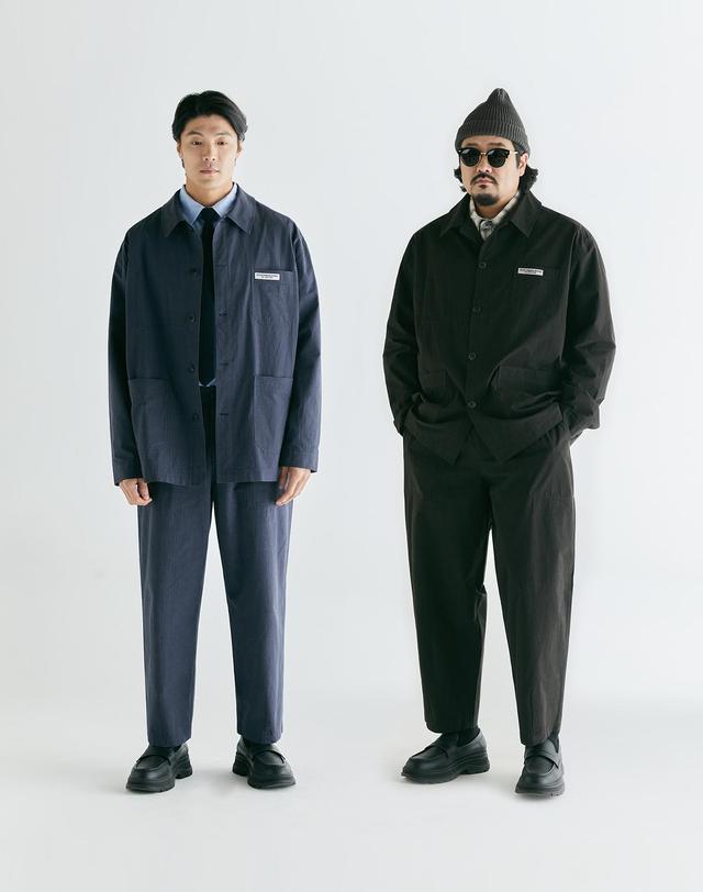 부붐 [빅사이즈]와이드핏 프렌치 워크 팬츠 착용컷