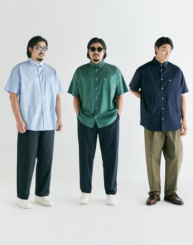부붐 [빅사이즈]브리즈 페이퍼 코튼 반팔셔츠 착용컷