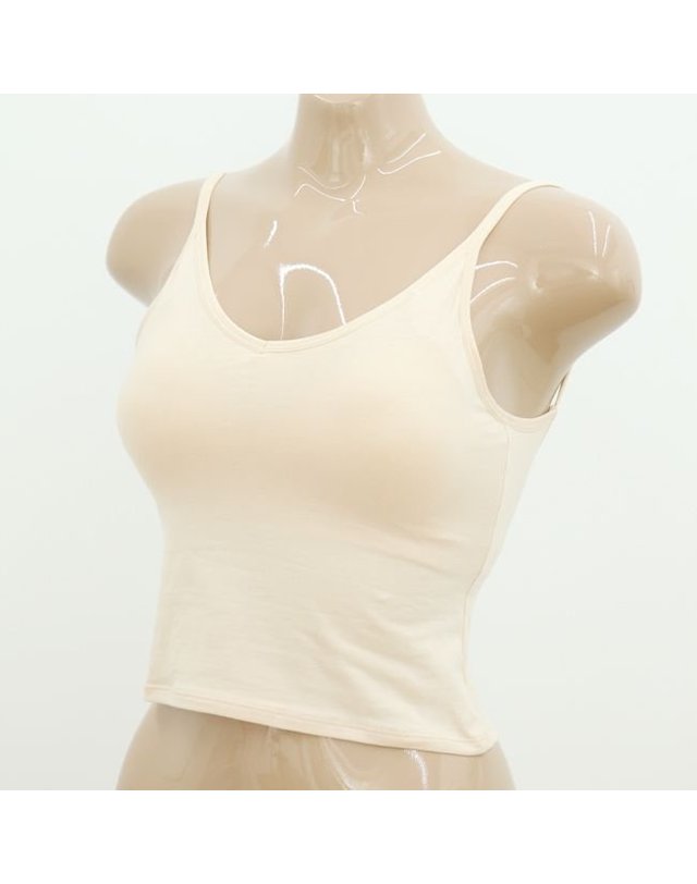 피앤알 [갤러리아] [피앤알] 5087 노와이어 면 스판 끈 브라탑 착용컷