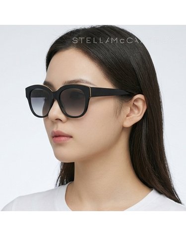 스텔라 매카트니 SC0007S 001 공식수입 스퀘어 뿔테 명품선글라스