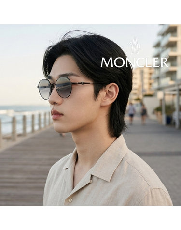 몽클레어 ML0233K 02B 공식수입 라운드 보잉 메탈 아시안핏명품 선글라스