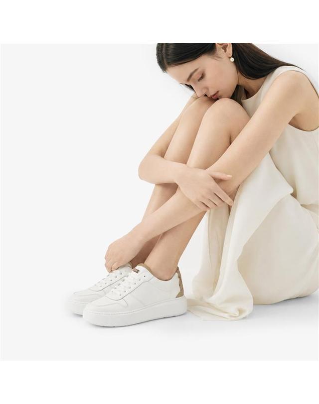 에르노 에르노 레더 여성 스니커즈 SH001DM SHOE6 1026 착용컷