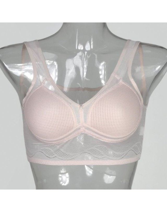 미코디 [갤러리아] 국내생산 인견 스포츠브라 미코디 5043 몰드 브라탑 착용컷