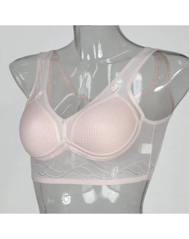 미코디 [갤러리아] 국내생산 인견 스포츠브라 미코디 5043 몰드 브라탑 착용컷