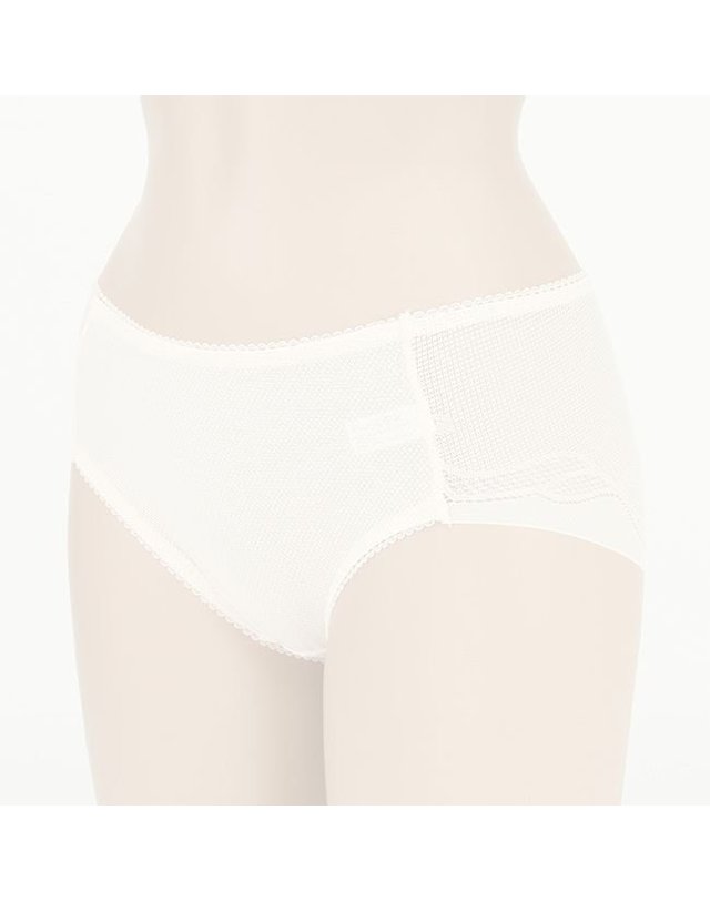 미코디 [갤러리아] [미코디] 7002 노라인 오가닉 코튼 실크 삼각 메쉬 팬티 착용컷