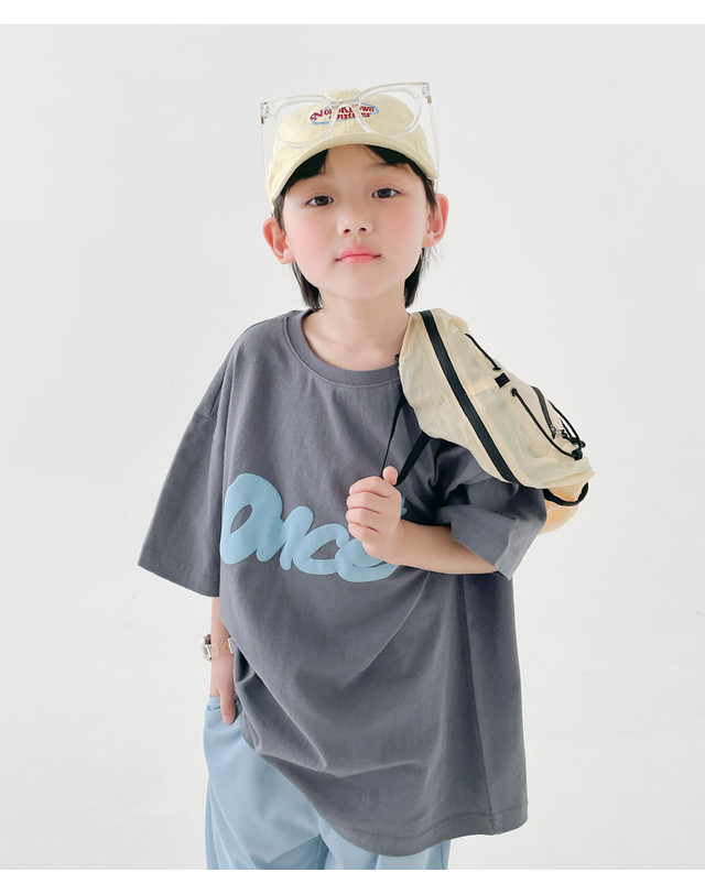 베리클로젯 컬러 팝 믹스 반팔티 착용컷