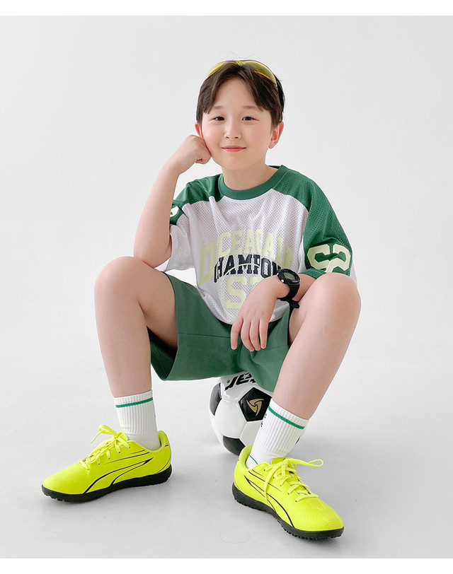 베리클로젯 하이브리드 매쉬 반팔티 착용컷