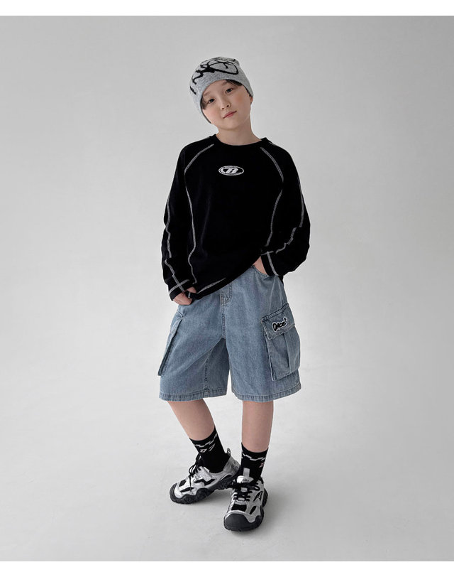 베리클로젯 프라임 버뮤다 데님 팬츠 착용컷