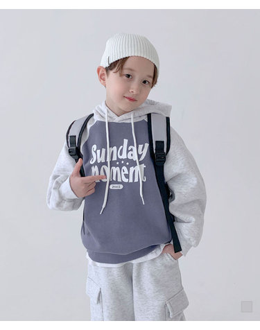 [기모] 선데이 모먼트 나그랑 후드티