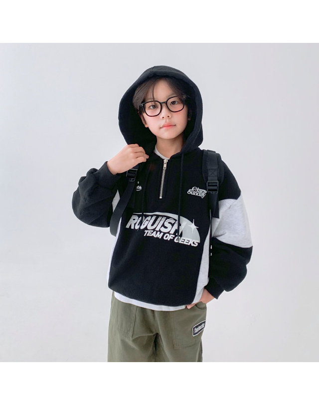 베리클로젯 [기모] 악동 라인 후드 착용컷