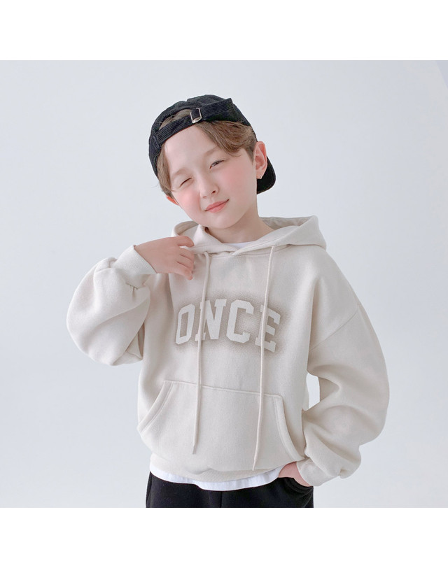 베리클로젯 [기모] 원스 스프레이 후드티 착용컷