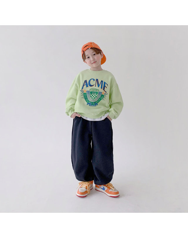 베리클로젯 [기모] 유니버시티 케미 맨투맨 착용컷