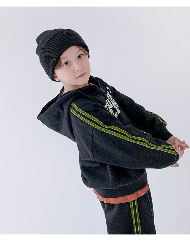 베리클로젯 [기모] 벨로아 라이닝 후드 집업 착용컷