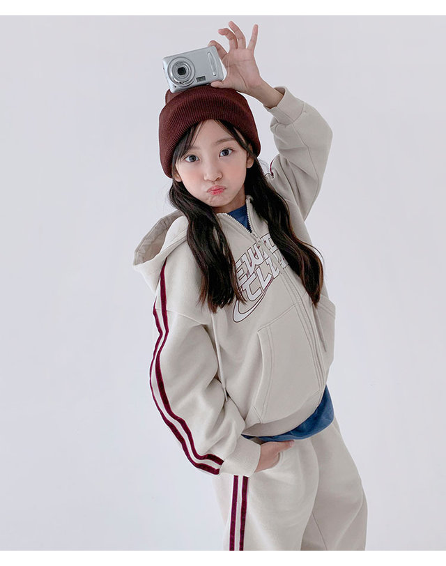 베리클로젯 [기모] 벨로아 라이닝 후드 집업 착용컷