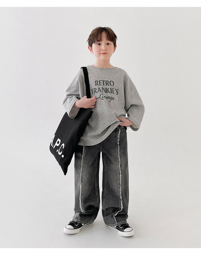 베리클로젯 레코드 절개 데님 팬츠 착용컷