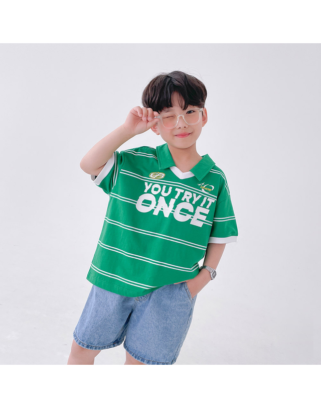 베리클로젯 트라이 골프 카라 반팔티 착용컷