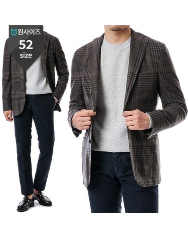 볼리올리 글렌체크 3B자켓/50K N2902J BHC446 0291