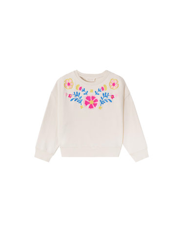 키즈 에스텔라 ESTELLA 플라워 엠보 맨투맨 크림 26S_S0080 ESTELLA CREAM