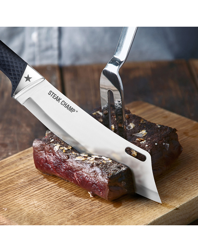 스테이크 챔프 [스테이크챔프] 셰프 BBQ 프로 나이프 22cm 착용컷