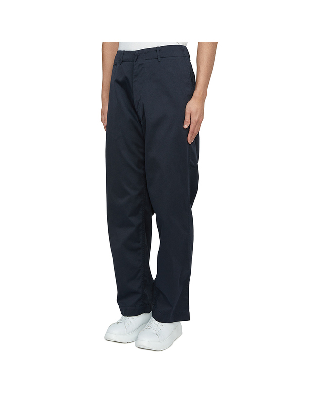 나나미카 나나미카 와이드 치노 팬츠 SUCS401E NAVY 착용컷
