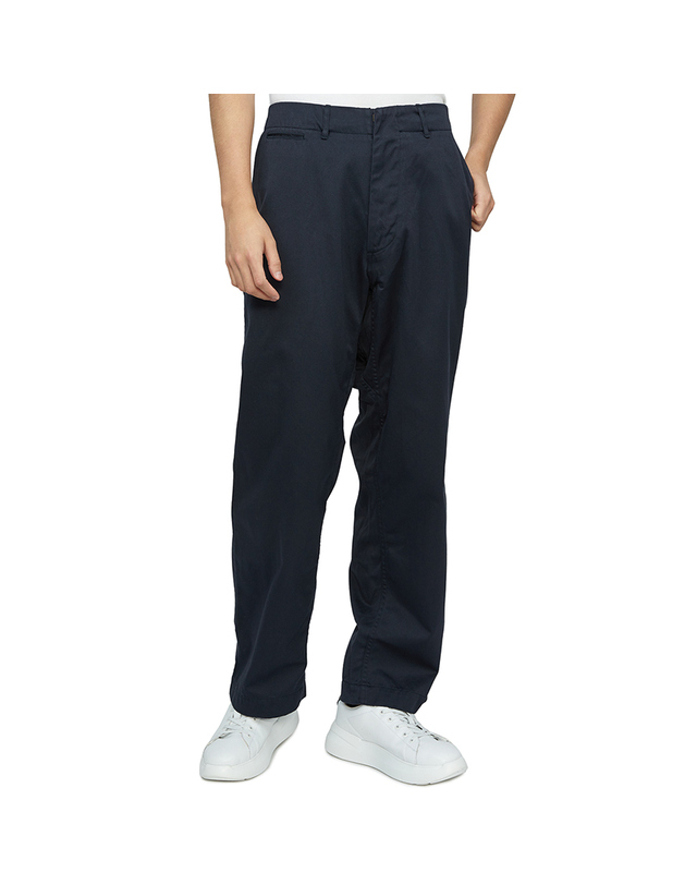 나나미카 나나미카 와이드 치노 팬츠 SUCS401E NAVY 착용컷