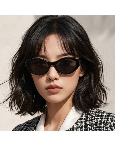 샤넬 선글라스 CH5416 1711/S4 명품 오발 레터링 캣아이 뿔테