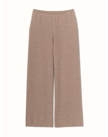 cashmere 100% |  lounge knit pants - Brown
