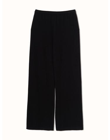 cashmere 100% |  lounge knit pants - Black