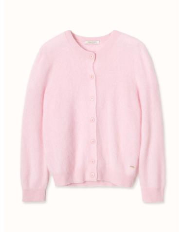 테라누고 cashmere 100% cashmere fluffy cardigan - Baby Pink