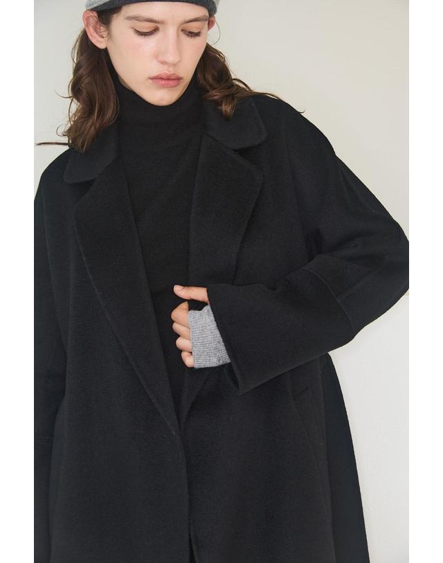 테라누고 cashmere 100% | ribbed hand warmer - Light Gray 베이지 착용컷