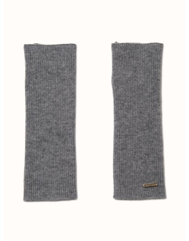 테라누고 cashmere 100% | ribbed hand warmer - Gray 그레이 착용컷