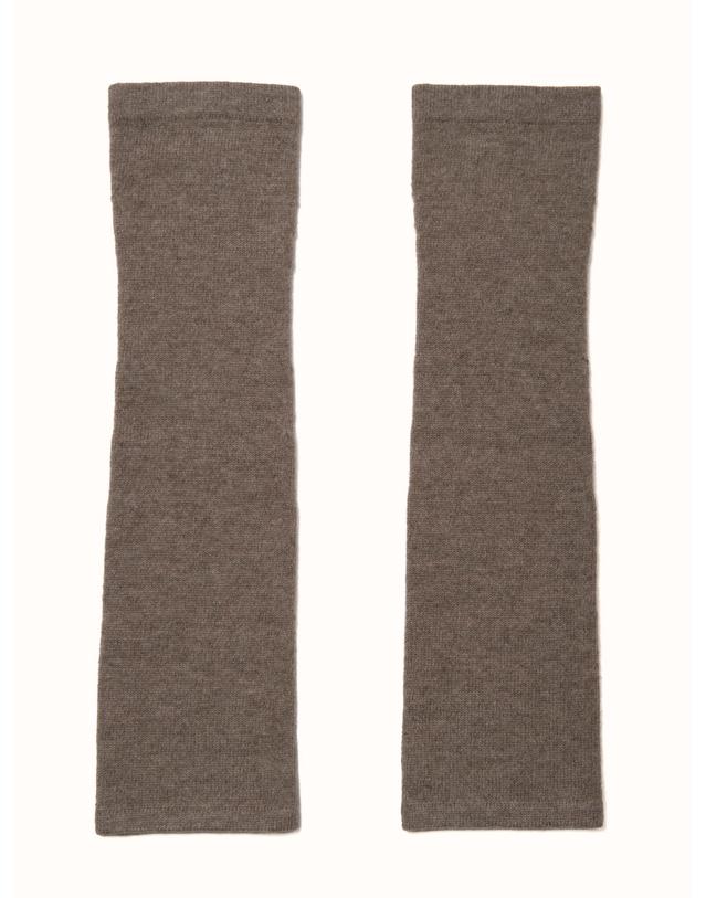 테라누고 cashmere 100% | long hand warmer - Brown 브라운 착용컷