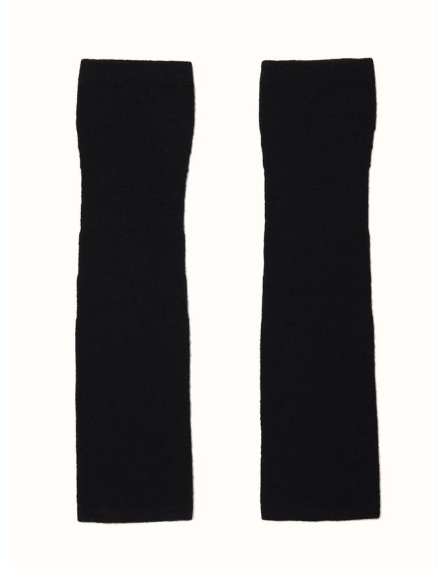 테라누고 cashmere 100% | long hand warmer - Black 블랙 착용컷