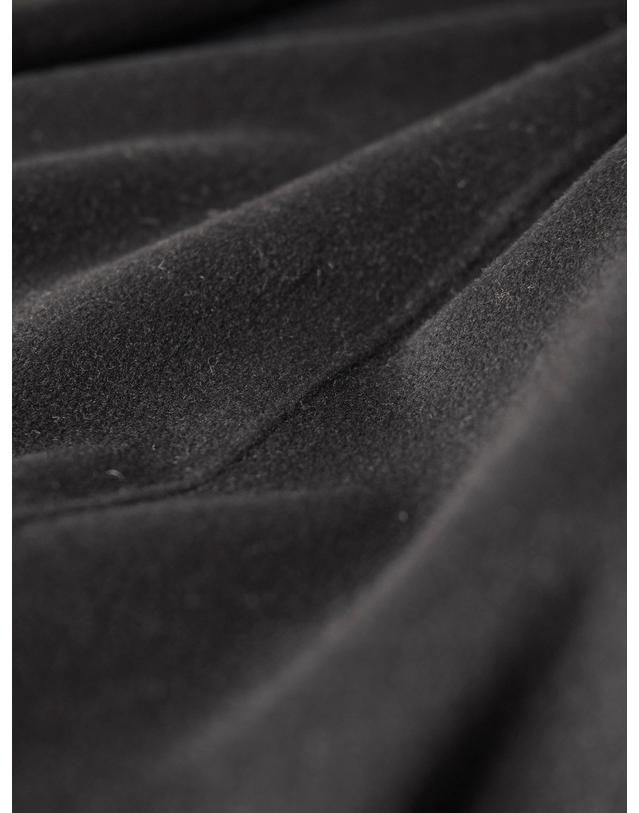 테라누고 camel hair 100% | tailored belted coat - black 블랙 착용컷