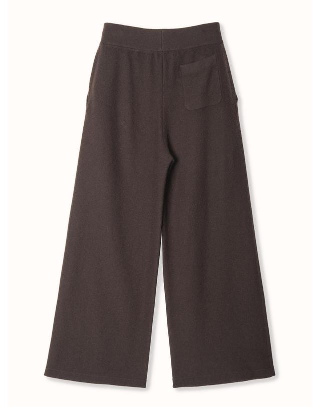 테라누고 cashmere 100% | classic knit pants - Dark Brown 착용컷