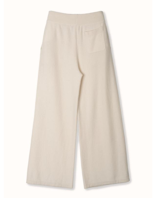테라누고 cashmere 100% | classic knit pants - White 착용컷