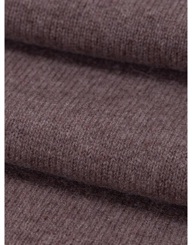 테라누고 cashmere 100% | origin knit muffler - Brown 착용컷